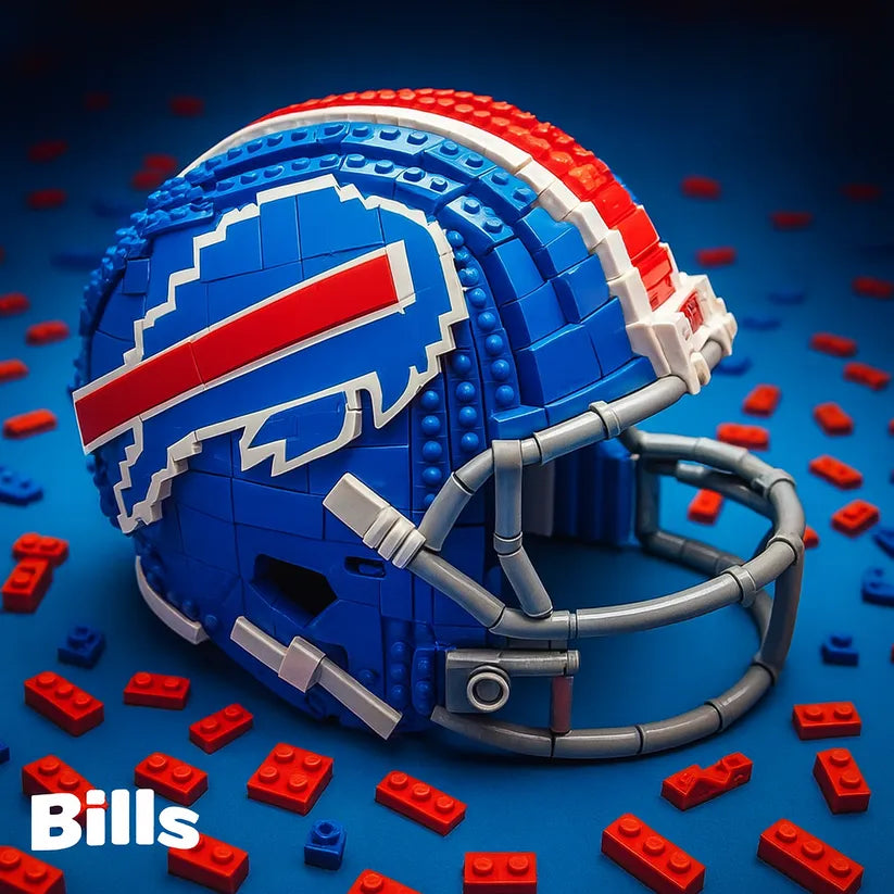 Limited Edition Football Building Block Helmet