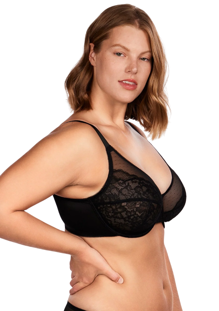 Lace Elegance Minimizer Bra Set