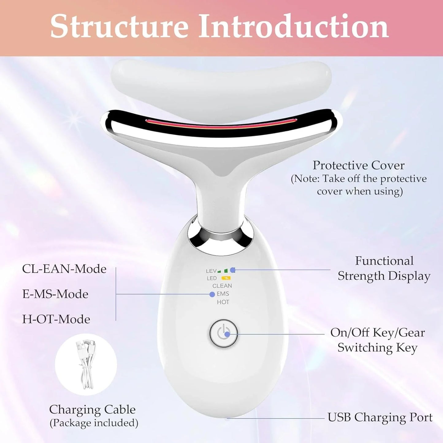 DermLift™ LED EMS Neck Tightening Device