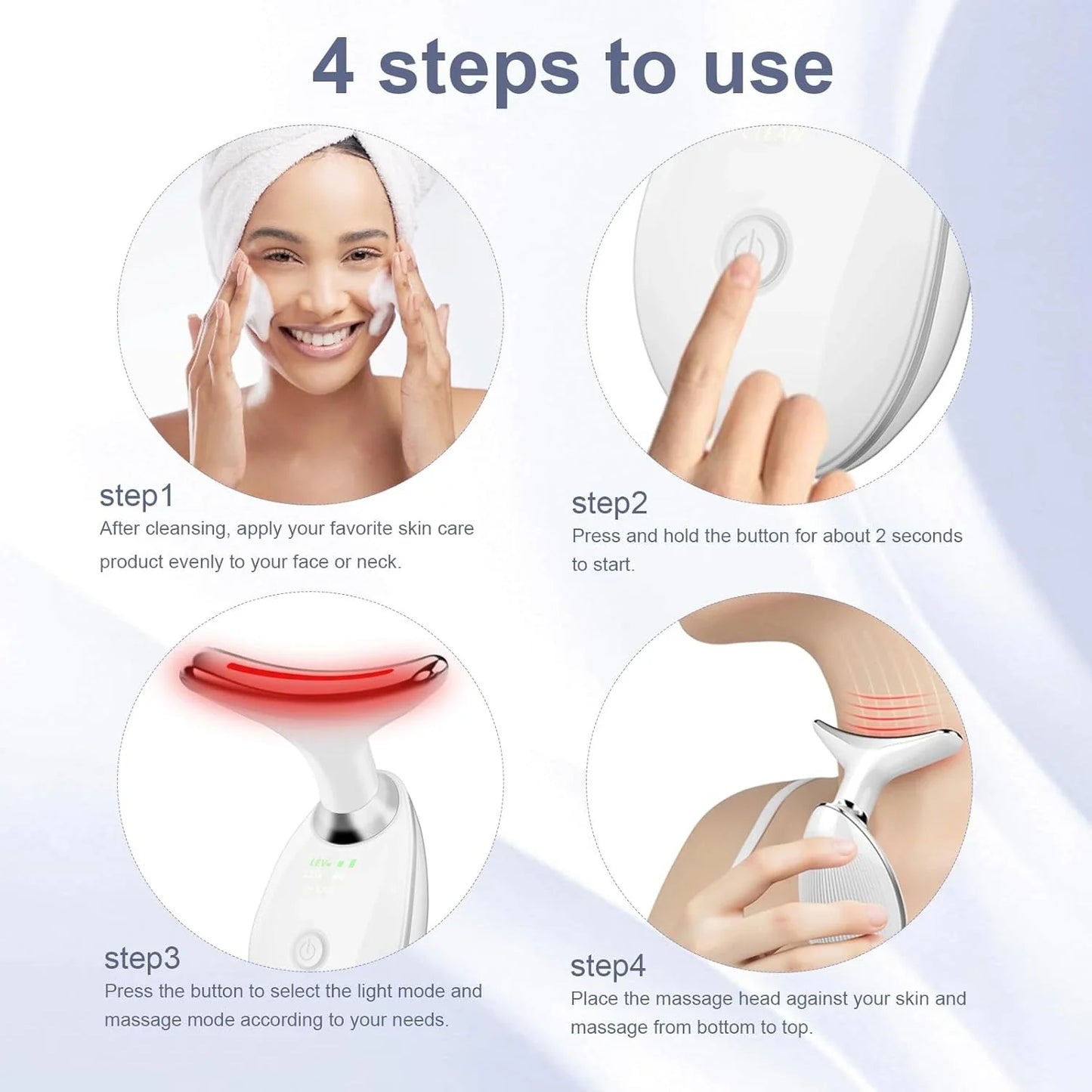 DermLift™ LED EMS Neck Tightening Device