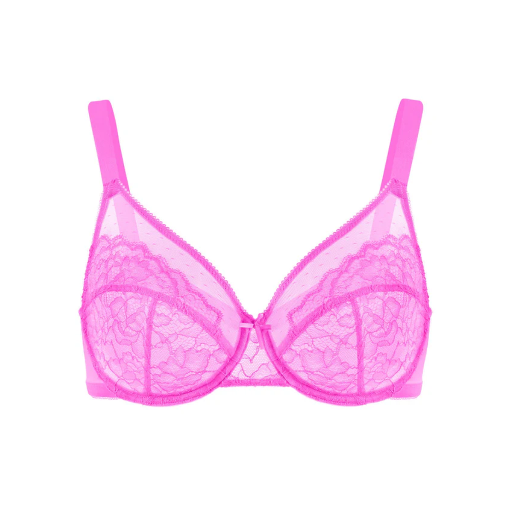 Lace Elegance Minimizer Bra Set