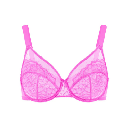 Lace Elegance Minimizer Bra Set