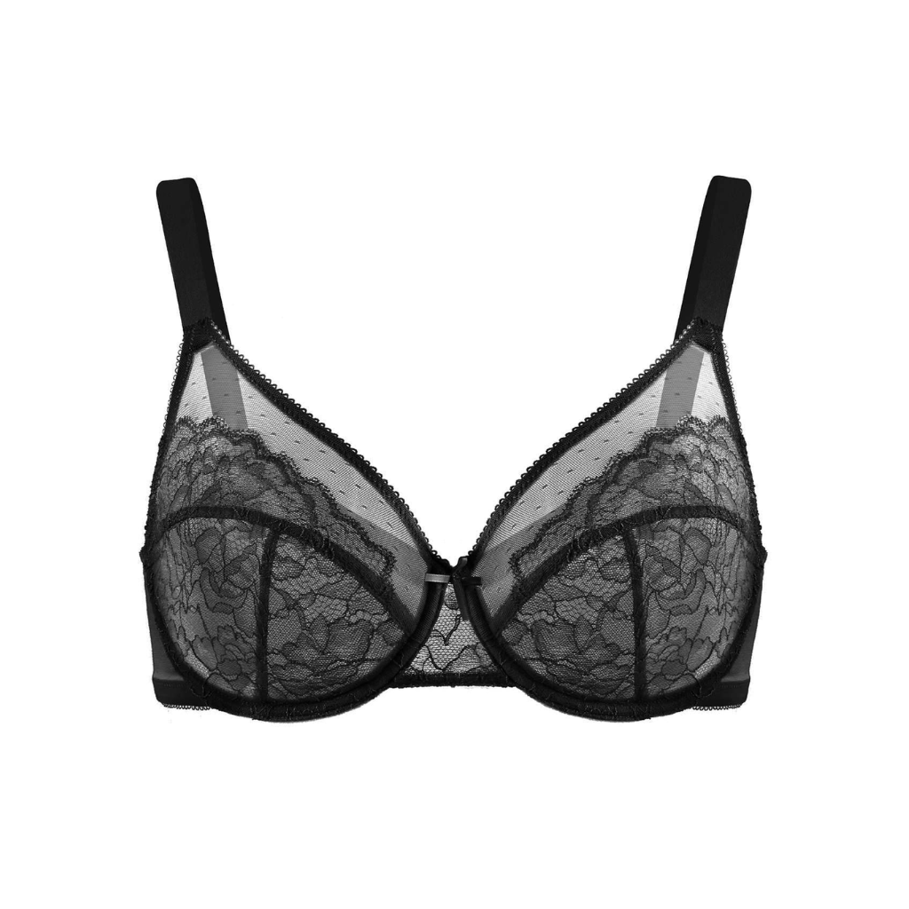 Lace Elegance Minimizer Bra Set