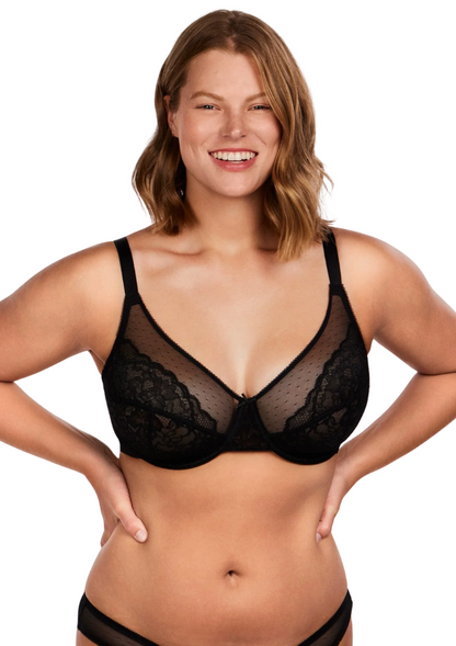 Lace Elegance Minimizer Bra Set