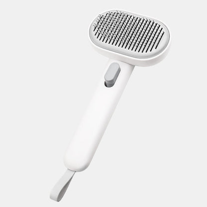 aumuca Self Cleaning Slicker Cat Brush with Release Button, Cat Brushes for Indoor Cats Shedding, Cat Brush for Long or Short Haired Cats, Cat Grooming Tool
