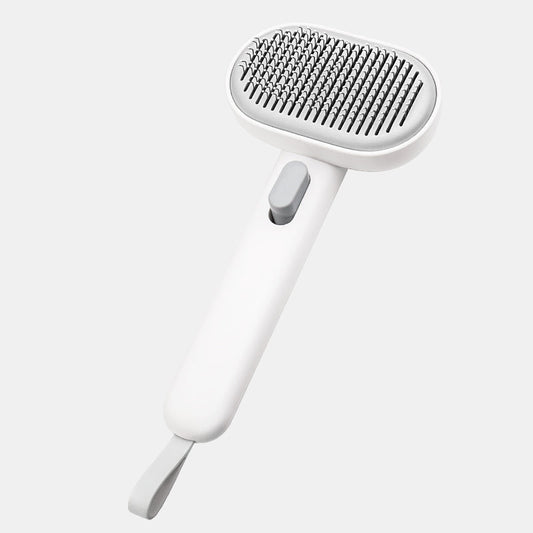 aumuca Self Cleaning Slicker Cat Brush with Release Button, Cat Brushes for Indoor Cats Shedding, Cat Brush for Long or Short Haired Cats, Cat Grooming Tool