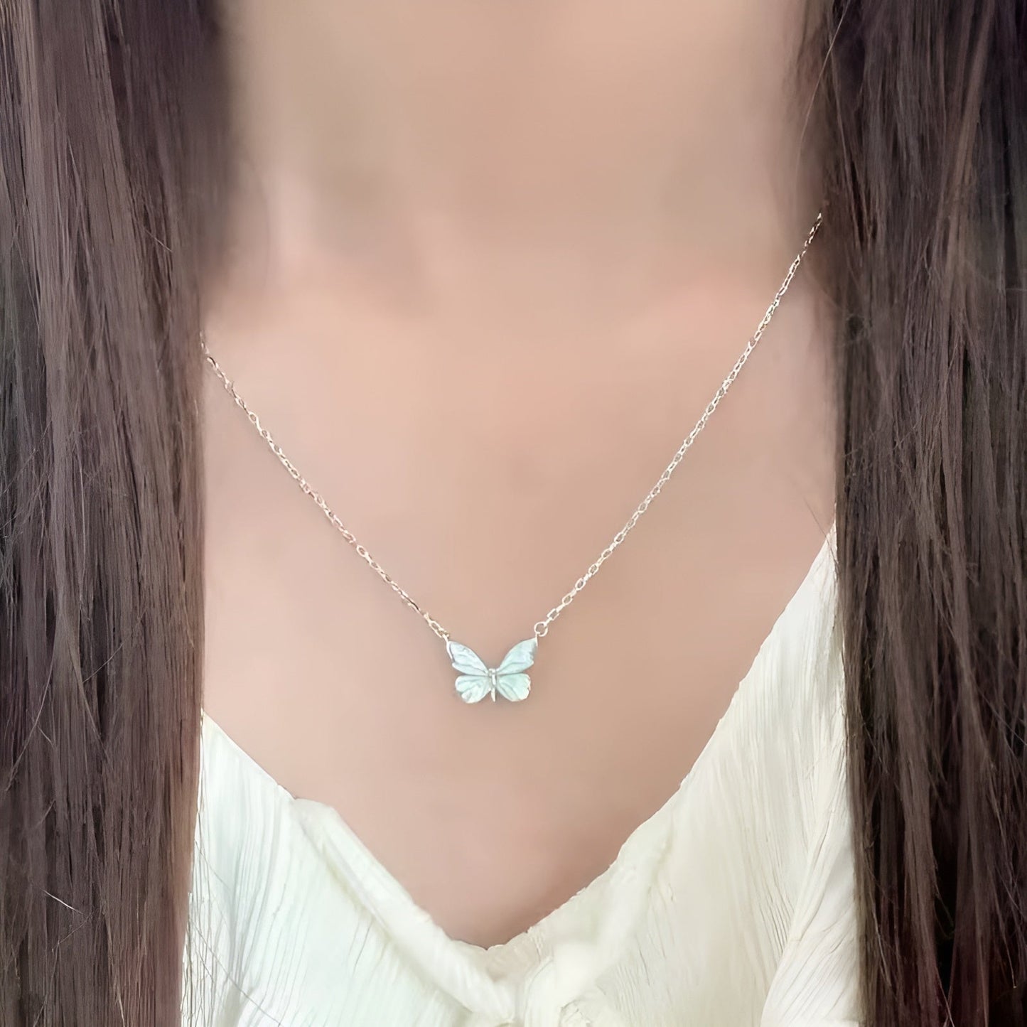 Luminous Radiance Butterfly Necklace