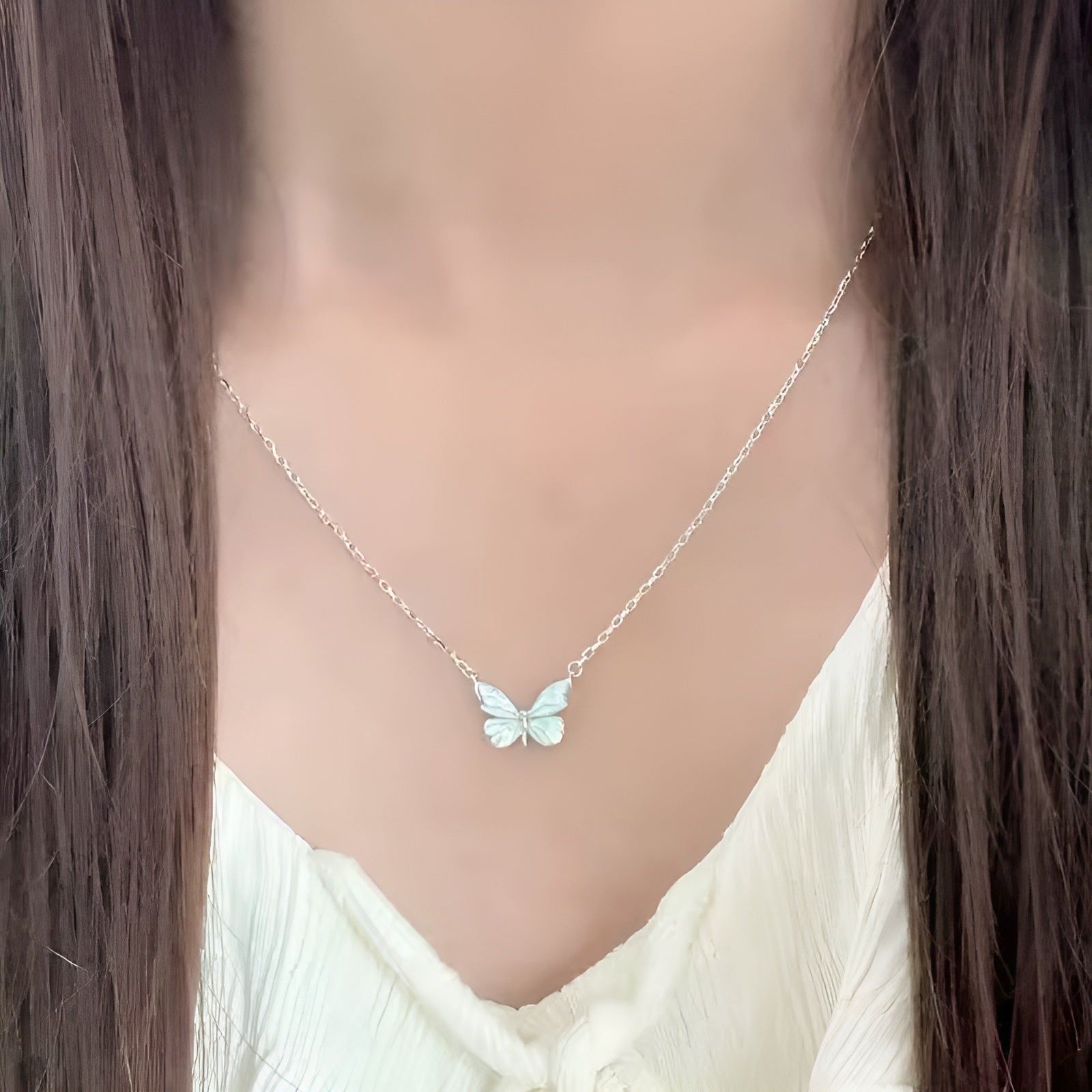 Luminous Radiance Butterfly Necklace
