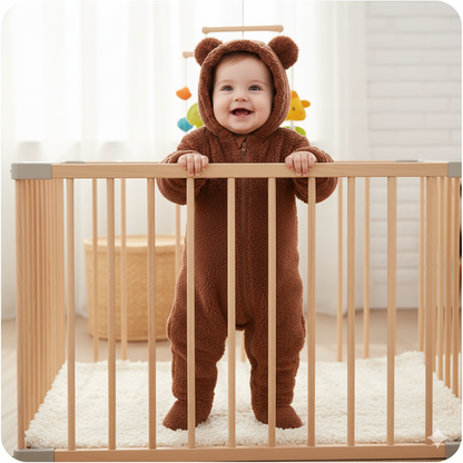 CuddleBear™ Hooded Baby Onesie