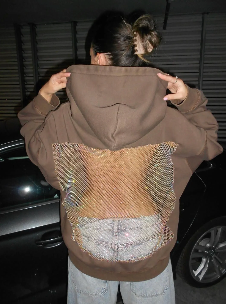Backstage Glamour Mesh Hoodie