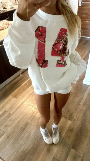 Pink Camo Cozy Crewneck