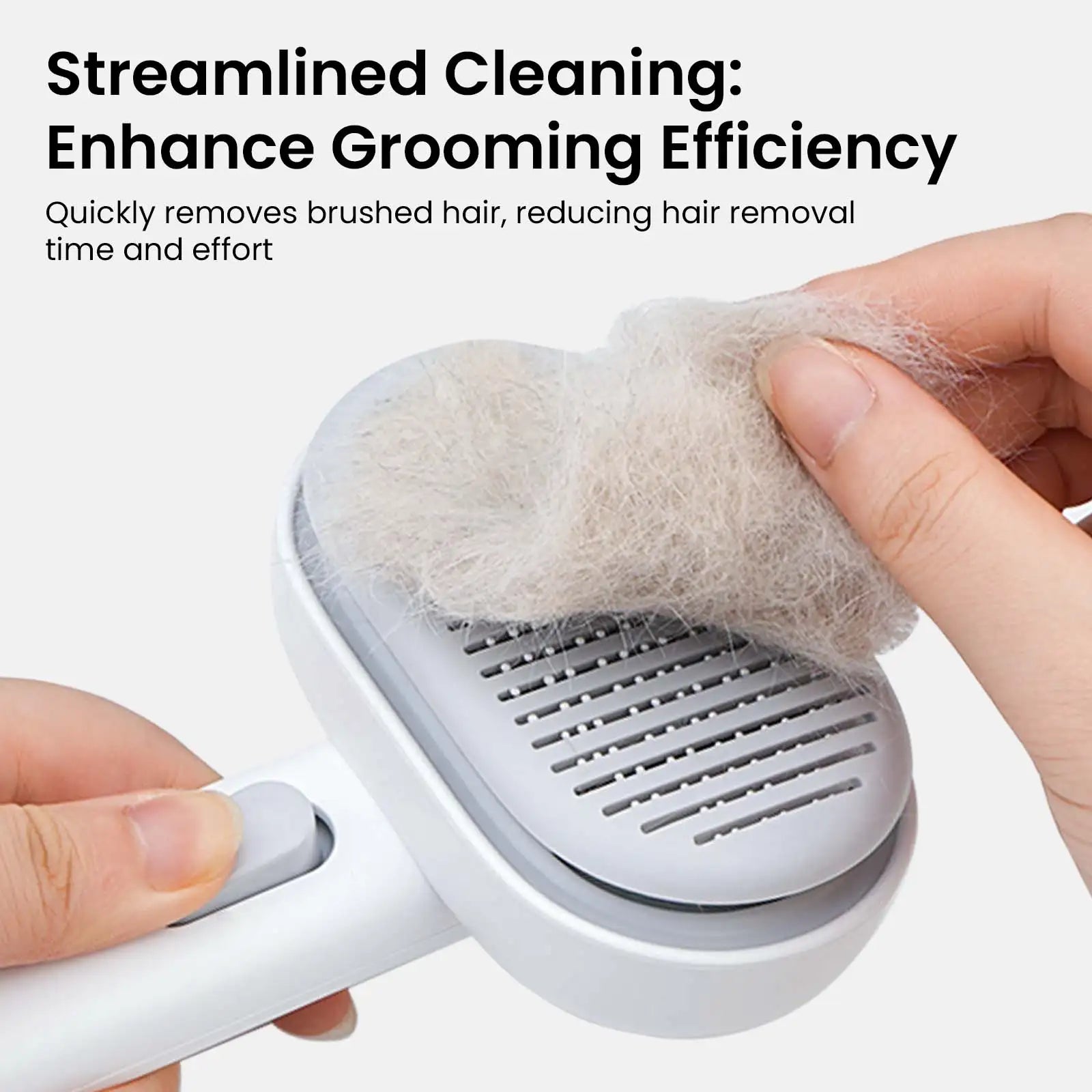 aumuca Self Cleaning Slicker Cat Brush with Release Button, Cat Brushes for Indoor Cats Shedding, Cat Brush for Long or Short Haired Cats, Cat Grooming Tool