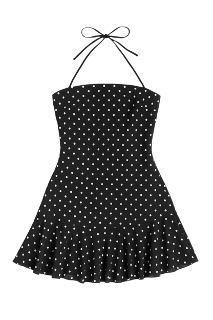RetroDot™ Ruffle Mini Dress