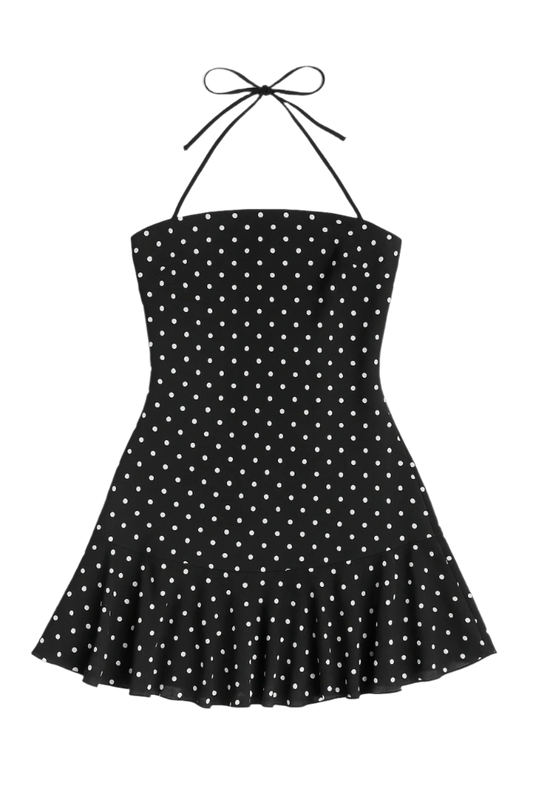 RetroDot™ Ruffle Mini Dress