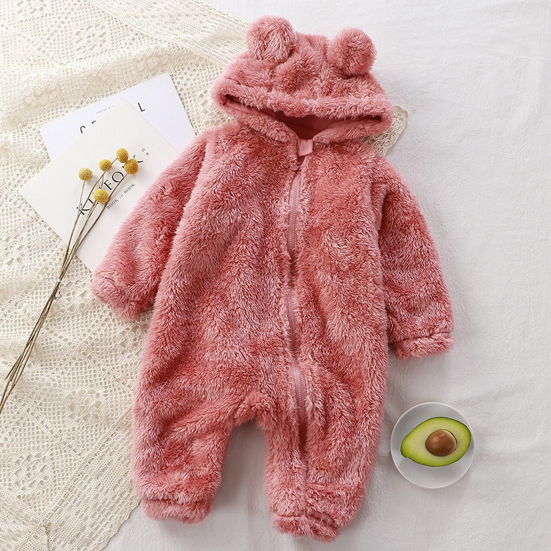CuddleBear™ Hooded Baby Onesie