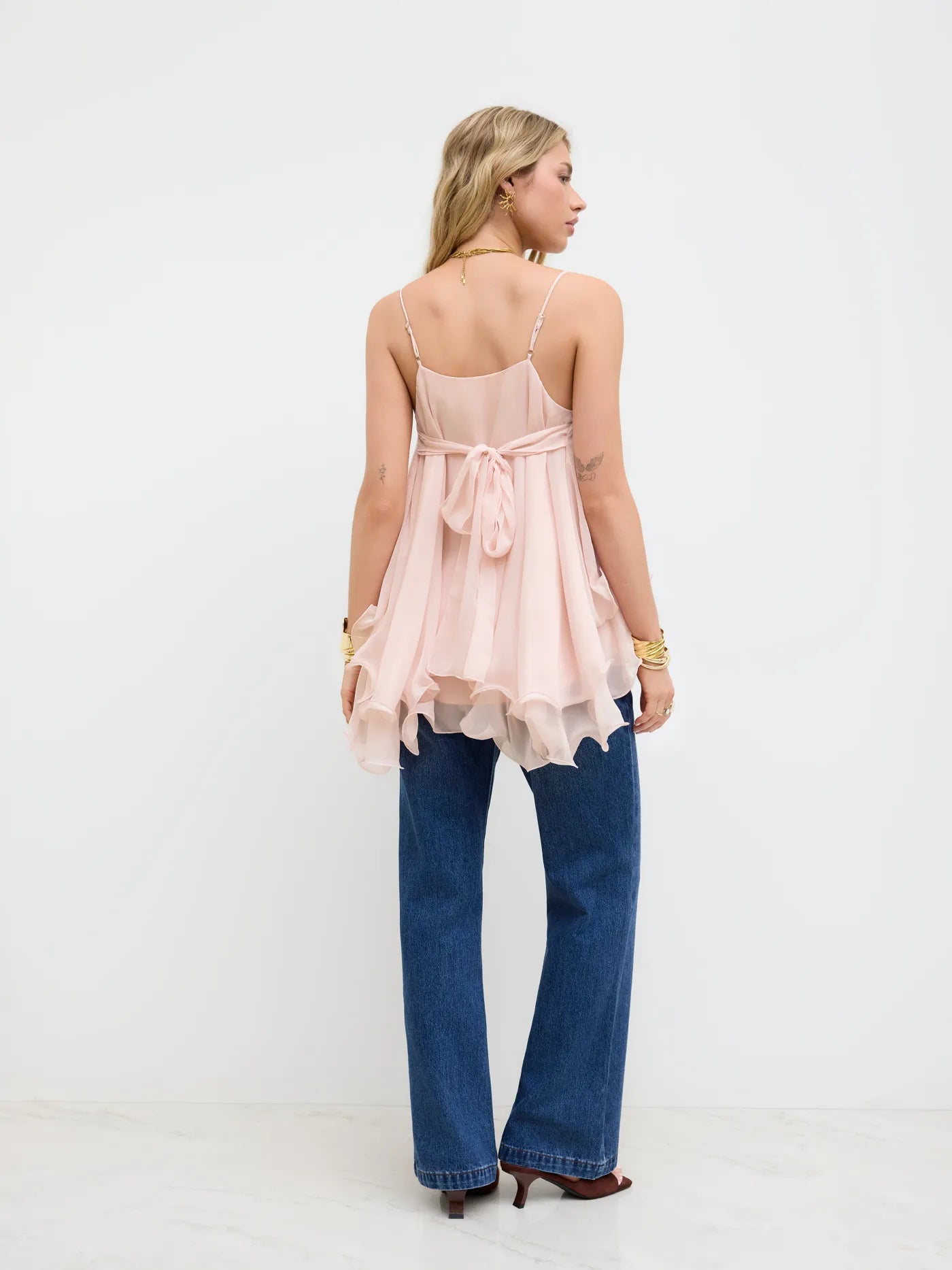 Luxurious Ruffle Cami Top